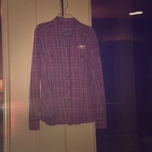 Purple two pocketed flannel!